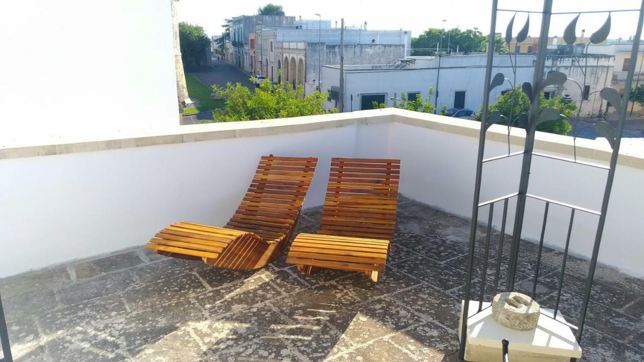 Ferienwohnung La Terrazza Sul Castello Palmariggi Exterior foto